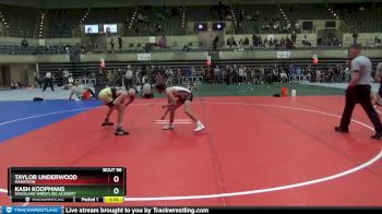 105 lbs Cons. Semi - Kash Koopmans, Siouxland Wrestling Academy vs Taylor Underwood, Marathon