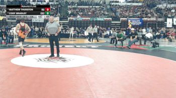 3rd Place Match - Cody Bradley, Colstrip vs Matthew Thurston, Plains / Hot Springs