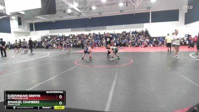 71 lbs Quarterfinal - Dj(Divinean) Griffin, 951 Wrestling Club vs Emanuel Chambers, Poway Elite