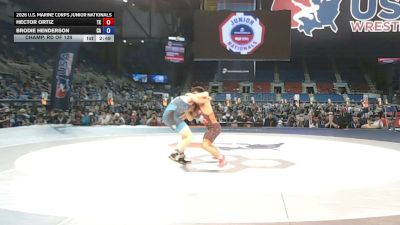 113 lbs Champ. Rd Of 128 - Hector Ortiz, Texas vs Brodie Henderson, California