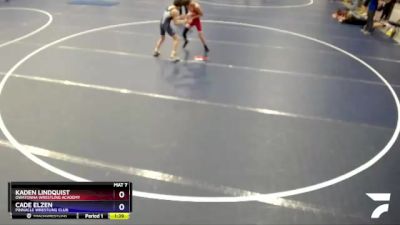 92 lbs Semifinal - Kaden Lindquist, Owatonna Wrestling Academy vs Cade Elzen, Pinnacle Wrestling Club