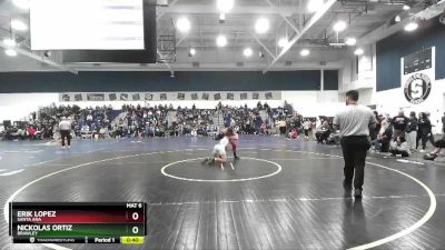 120 lbs Cons. Round 7 - Erik Lopez, Santa Ana vs Nickolas Ortiz, Brawley