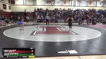 105 lbs Round 2 (3 Team) - Carly Elliott, Mount Vernon vs Chloe Sheffield, Decorah