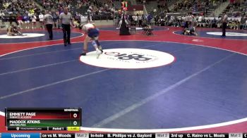 4A 126 lbs Semifinal - Maddox Atkins, Arkadelphia vs Emmett Page, Subiaco Academy