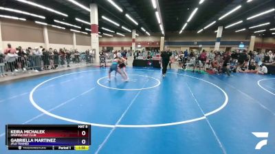 130 lbs Cons. Round 3 - Keira Michalek, Spartan Mat Club vs Gabriella Martinez, Jflo Trained