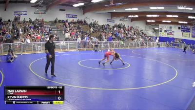 92 lbs 2nd Place Match - Max Larwin, COWA vs Kevin Ramos, Tigard Wrestling Club