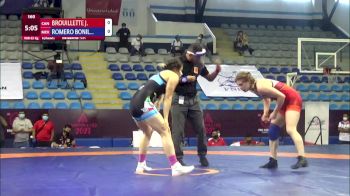 62 kg Rr Rnd 2 - Jessica Lise Brouillette, Canada vs Alejandra Romero Bonilla, Mexico