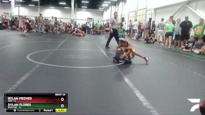 72 lbs Round 6 (8 Team) - Rylan Medved, OMP vs Dylan Flores, Rush WC