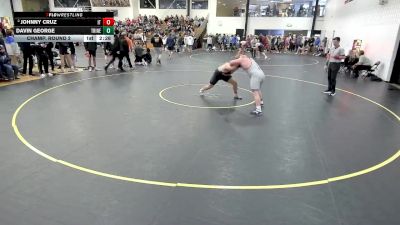 285 lbs Champ. Round 2 - Davin George, Trine vs Johnny Cruz, Indiana Tech
