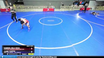 106 lbs 1st Place Match - Gabriel Dela Rosa, Monterey Peninsula Wrestling Club vs Caine Martin, Beat The Streets - Los Angeles