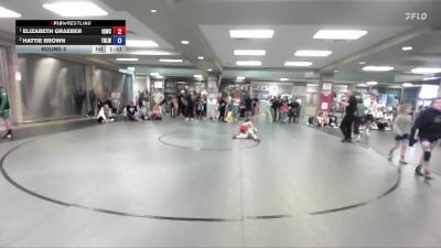 49-54 lbs Round 5 - Elizabeth Graeber, Idaho Gold Wrestling Club vs Hattie Brown, Team Real Life Wrestling