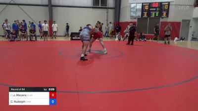 125 kg Round Of 64 - John Meyers, Clarion RTC vs Cooper Rudolph, Cavalier Wrestling Club