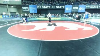 Boys 1B/2B 157 Champ. Round 2 - Lucas Swogger, Willapa Valley vs Chrystian Velasquez, Mabton