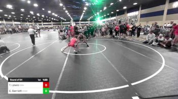 116 lbs Round Of 64 - Teagan Lewis, Grindhouse WC vs Caden Garriott, Church Boyz