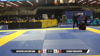 Ilorrany Prado Batista vs Ana Beatriz Alves Sant'anna 2025 Pan Jiu Jitsu IBJJF Championship