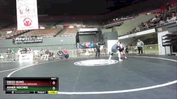 285 lbs Semifinal - Diego Nuno, Hanford High School Wrestling vs Asher Nischke, California