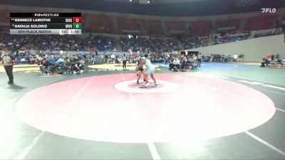 6A/5A Girls 190 5th Place Match - Dennece LaMothe, South Salem Girls vs Natalia Solorio, Hood RIver Valley Girls