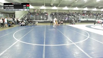 215 lbs 7th Place Match - Layne O'Neil, 223 Wrestling vs Kadin Dibbini, Manhattan Regional Training Center (MRTC)