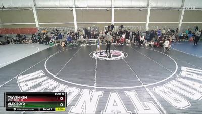 71 lbs Quarters & Wb (16 Team) - Tayven Kem, Utah Gold vs Alex Boyd, Mat Demons