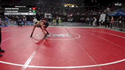 120 lbs Champ. Round 2 - Kolton Whiting, Columbia vs Caleb Adams, Lakeland