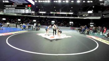 Girls 170 lbs Cons. Round 1 - Zoe Deskins, Curtis (Girls) vs NaeAna Bailey, Silas (Girls)