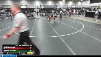 132 lbs Cons. Round 4 - Xavier Royere, TX vs Easton Krall, IA