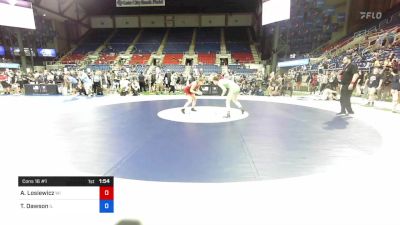 132 lbs Cons 16 #1 - Avery Losiewicz, Wisconsin vs Taylor Dawson, Illinois