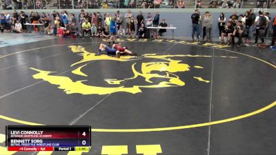 92 lbs Semifinal - Levi Connolly, Interior Grappling Academy vs Bennett Sorg, Bethel Freestyle Wrestling Club