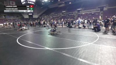 80 lbs 1st Place Match - Landon Caro, Team Aggression Wrestling Club vs Julian Solano, Duran Wrestling Club