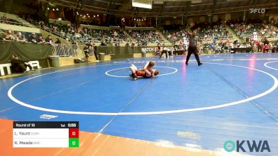 70 lbs Round Of 16 - Linkin Yaunt, Cushing vs Kruze Meade, Bartlesville Wrestling Club