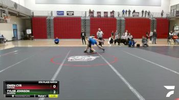 132 lbs 5th Place Match - Tylor Johnson, Newberg vs Owen Cyr, Century