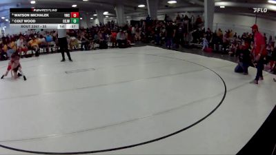 25 lbs 1st Place Match - Watson Michalek, Valentine Wrestling Club vs Colt Wood, Central City JR. Wrestling