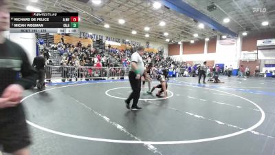 126 lbs Champ. Round 2 - Micah Wegman, Calabasas vs Richard De Felice, Alemany