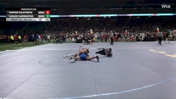 D3-138 lbs Cons. Round 1 - Hunter Dalrymple, Chippewa Hills HS vs Kaelen Harrington, Birch Run