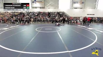 102 lbs Cons. Round 3 - Mason Bliss, Deep Roots Wrestling Club vs Theodore Schneider, SV Saber Den Wrestling