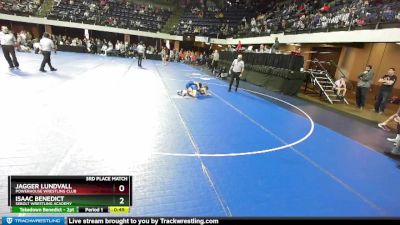 67 lbs 3rd Place Match - Isaac Benedict, Sebolt Wrestling Academy vs Jagger Lundvall, Powerhouse Wrestling Club