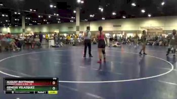 170 lbs Round 1 (6 Team) - Genesis Velazquez, SOWA vs August Rottmann, Charlie`s Angels-IL Blk