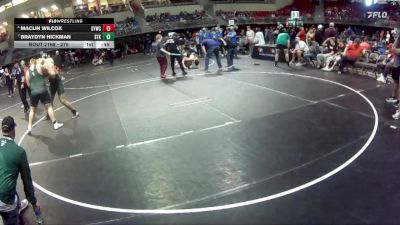 275 lbs Cons. Semi - Maclin Wilcox, Gretna Youth Wrestling Club vs Braydyn Hickman, Sandhills Thedford Knights