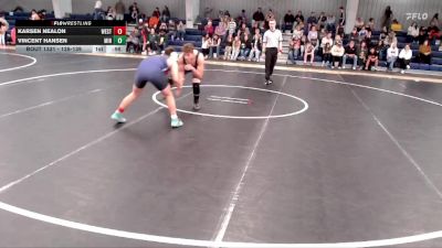 135-139 lbs Round 3 - Vincent Hansen, Minden vs Karsen Nealon, Westridge