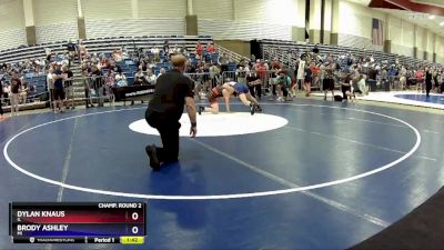 106 lbs Champ. Round 2 - Dylan Knaus, IL vs Brody Ashley, MI