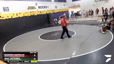 113 lbs Cons. Round 2 - Ravikorn Kaewpaluk, Desert Mountain Wrestling Club vs Isaac Castaneda, Canyon Springs Highschool