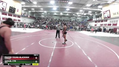 215 lbs Champ. Round 2 - Samuel Cyr, Mesa vs Prayer Young-Blackgoat, Coconino