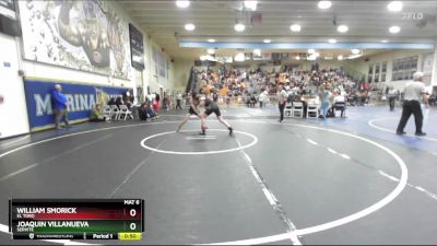 132 lbs Cons. Round 2 - Joaquin Villanueva, Servite vs William Smorick, El Toro