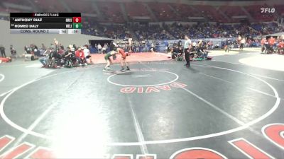 6A Boys 106 lbs Cons. Round 2 - Romeo Daly, West Linn Boys vs Anthony Diaz, Oregon City Boys