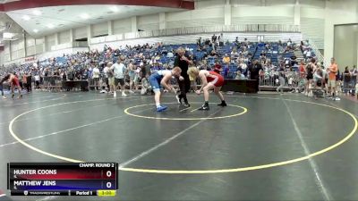 190 lbs Champ. Round 2 - Hunter Coons, IL vs Matthew Jens, IL