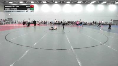60 lbs Rr Rnd 3 - Maverick Elliott, Mat Assassins Black - EL vs Brody Bowers, All American Wrestling Club Red - EL