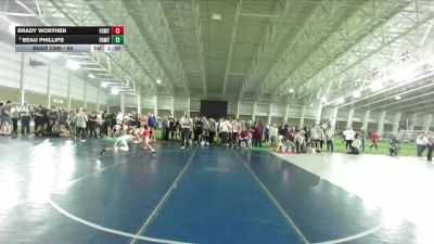 90 lbs Cons. Round 4 - Beau Phillips, Northside Wrestling Club vs Brady Worthen, Team Pride Academy