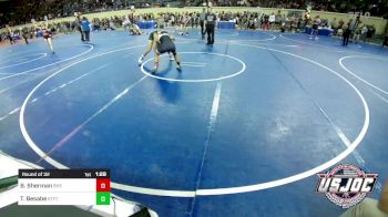 155 lbs Round Of 32 - Brody Sherman, Blanchard High School vs Trevor Besabe, Standfast