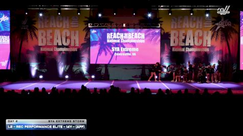L2 - Rec Performance Elite - 14Y - (AFF) [2026 Day 2 SYA Extreme Storm] 2026 ACDA Reach the Beach Rec Nationals