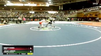 132 lbs Champ. Round 1 - Aidan Larson, Hermiston Oregon vs Brett Hobbs, Grace